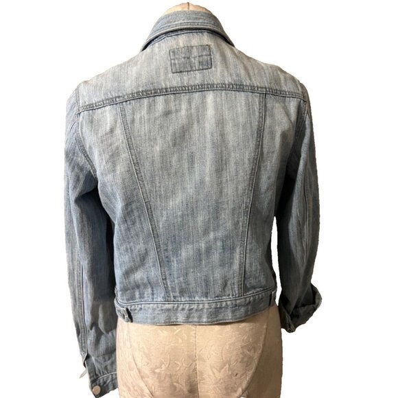 Ann Taylor LOFT  Womens Jacket Light Wash Blue S Small Jean Denim Classic - Picture 2 of 11